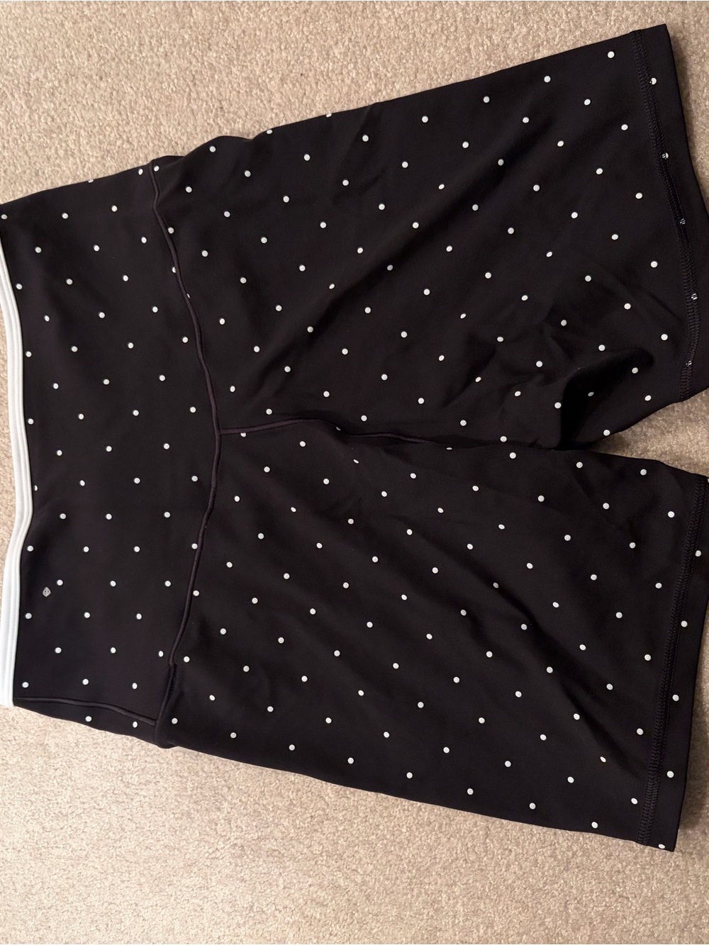 Black Polka Dot bike shorts